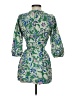Zara Paisley Green 3/4 Sleeve Blouse Size XS - photo 2