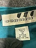 Assorted Brands 100% Silk Chevron-herringbone Teal Long Sleeve Silk Top Size M - photo 7