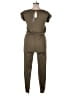 Assorted Brands Solid Green Brown Jumpsuit Size L - photo 2