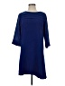 Emmelle Solid Blue Casual Dress Size S - photo 1