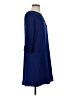 Emmelle Solid Blue Casual Dress Size S - photo 4