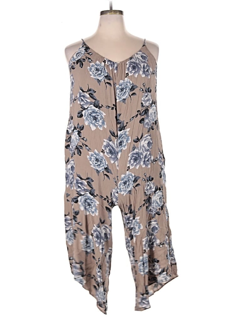 Pre-owned Mystree Romper In Tan