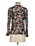 Rdalamal Floral Black Long Sleeve Top Size 2 - photo 2