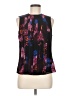 Karen Millen 100% Polyester Black Sleeveless Blouse Size 6 - photo 1