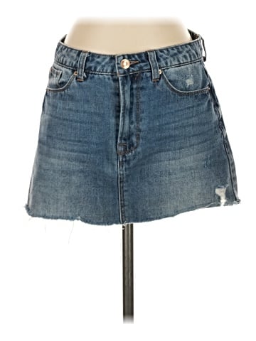 Kensie Denim Skirt (view 1)