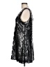 Express 100% Nylon Silver Cocktail Dress Size L - photo 5