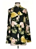 H&M Conscious 100% Polyester Floral Green Long Sleeve Blouse Size 2 - photo 1