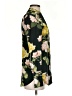 H&M Conscious 100% Polyester Floral Green Long Sleeve Blouse Size 2 - photo 4