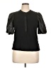 Bailey 44 100% Cotton Black Short Sleeve Blouse Size XL - photo 1