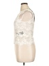 The Kooples Floral Ivory Sleeveless Top Size XL (4) - photo 5