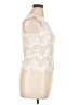 The Kooples Floral Ivory Sleeveless Top Size XL (4) - photo 4