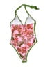 Unbranded Tropical Pink One Piece Swimsuit Size S - photo 2