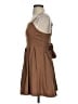 Unbranded Solid Brown Cocktail Dress Size S - photo 5