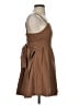 Unbranded Solid Brown Cocktail Dress Size S - photo 4