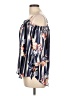 Iz Byer 100% Polyester Blue 3/4 Sleeve Blouse Size L - photo 5