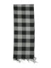 Unbranded Checkered-gingham Gray Black Scarf One size - photo 2