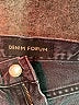 Denim Forum 100% Cotton Chevron-herringbone Black Jeans Size 25 waist - photo 6