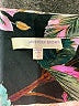 Lavender Brown 100% Rayon Floral Black 3/4 Sleeve Blouse Size L - photo 7