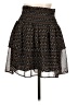 Old Navy 100% Polyester Print Black Casual Skirt Size L - photo 1