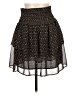 Old Navy 100% Polyester Print Black Casual Skirt Size L - photo 2