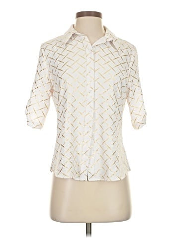 Ashley Blue 3/4 Sleeve Blouse (view 1)