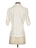 Ashley Blue Ivory 3/4 Sleeve Blouse Size S - photo 2