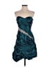 Mac Duggal 100% Polyester Teal Cocktail Dress Size 4 - photo 1