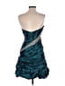 Mac Duggal 100% Polyester Teal Cocktail Dress Size 4 - photo 2