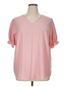 Shein Curve Short Sleeve Blouse