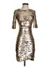BCBGMAXAZRIA Metallic Silver Cocktail Dress Size XXS - photo 1