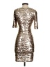 BCBGMAXAZRIA Metallic Silver Cocktail Dress Size XXS - photo 2
