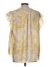 Chaus 100% Polyester Yellow Sleeveless Blouse Size L - photo 2