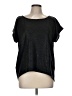 BCBGeneration 100% Polyester Black Short Sleeve Top Size M - photo 1