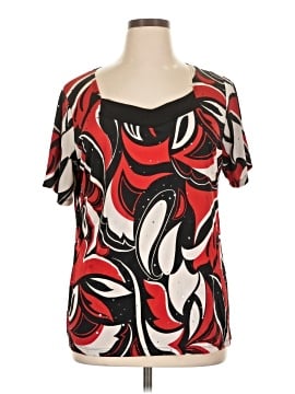 Brittany Black Short Sleeve Blouse