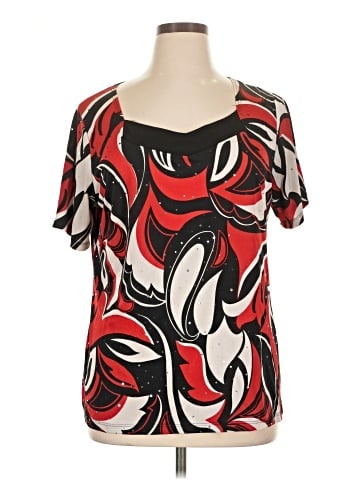 Brittany Black Short Sleeve Blouse (view 1)