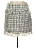 Aqua Tweed Gray Casual Skirt Size XS - photo 1