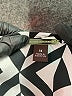 Dana Buchman 100% Polyester Chevron-herringbone Silver Long Sleeve Blouse Size 14 - photo 7