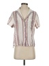 Rails Stripes Ivory Short Sleeve Blouse Size XS - photo 1