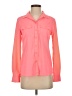 American Eagle Outfitters 100% Polyester Color Block Orange Long Sleeve Blouse Size XS - photo 1