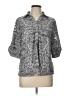 Cathy Daniels Animal Print Gray 3/4 Sleeve Blouse Size L - photo 1