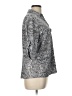 Cathy Daniels Animal Print Gray 3/4 Sleeve Blouse Size L - photo 4