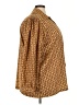 Silhouettes 100% Polyester Brown 3/4 Sleeve Blouse Size 3X - photo 4