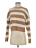 MNG Stripes Tan Pullover Sweater Size S - photo 1