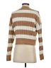 MNG Stripes Tan Pullover Sweater Size S - photo 2