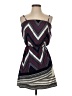 Express 100% Polyester Chevron-herringbone Blue Casual Dress Size XS - photo 1