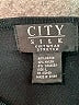 City Silk Black 3/4 Sleeve Top Size L - photo 7