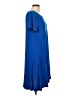 Unbranded Solid Blue Casual Dress Size L (estimated) - photo 4