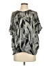 Poleci Gray Short Sleeve Blouse Size XS - photo 1