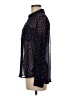 Express 100% Polyester Polka Dots Black Long Sleeve Blouse Size M - photo 5