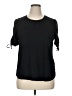 Karen Scott Black Short Sleeve Top Size XL - photo 1